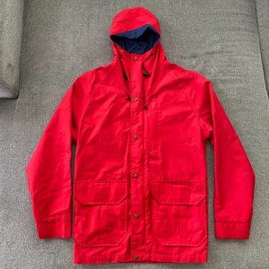 Woolrich Raincoat Parka – Red Vintage 1980's (Water-Resistant)